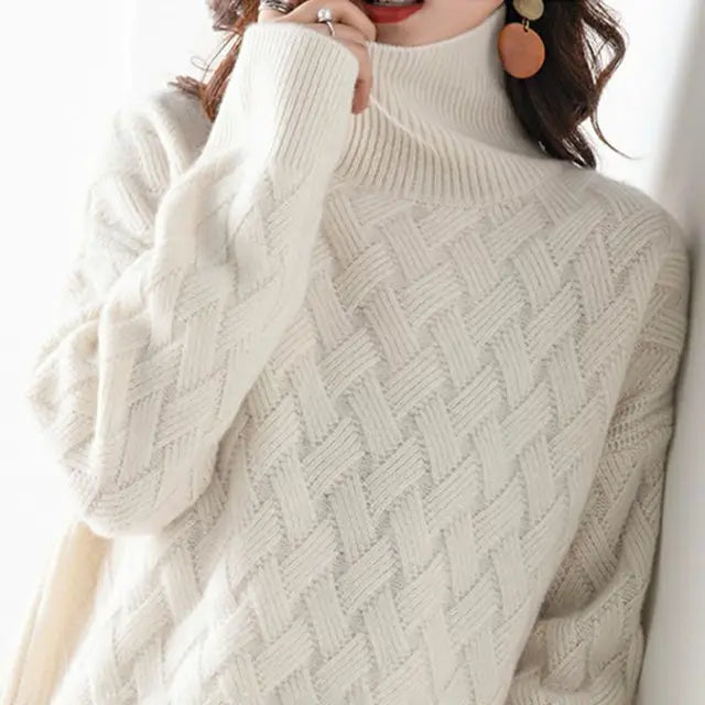 Elvira | Dame Vinter Sweater med Rullekrave Pasform - Freya Kobenhavn