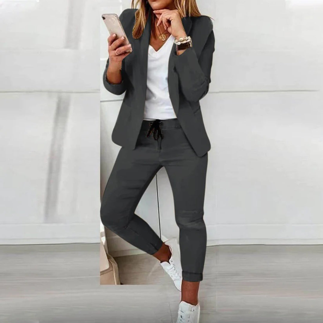 Claudine | Dame Casual Blazer og Joggersæt