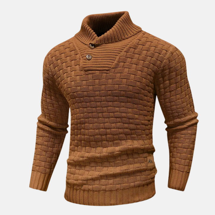 Jochum | Herre Casual Strik Sweater med Knapper - Freya Kobenhavn
