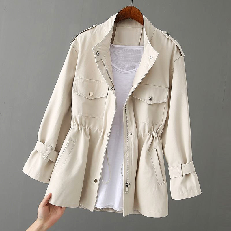 Andrea | Chic Kvinders Utility Jakke med Lynlås
