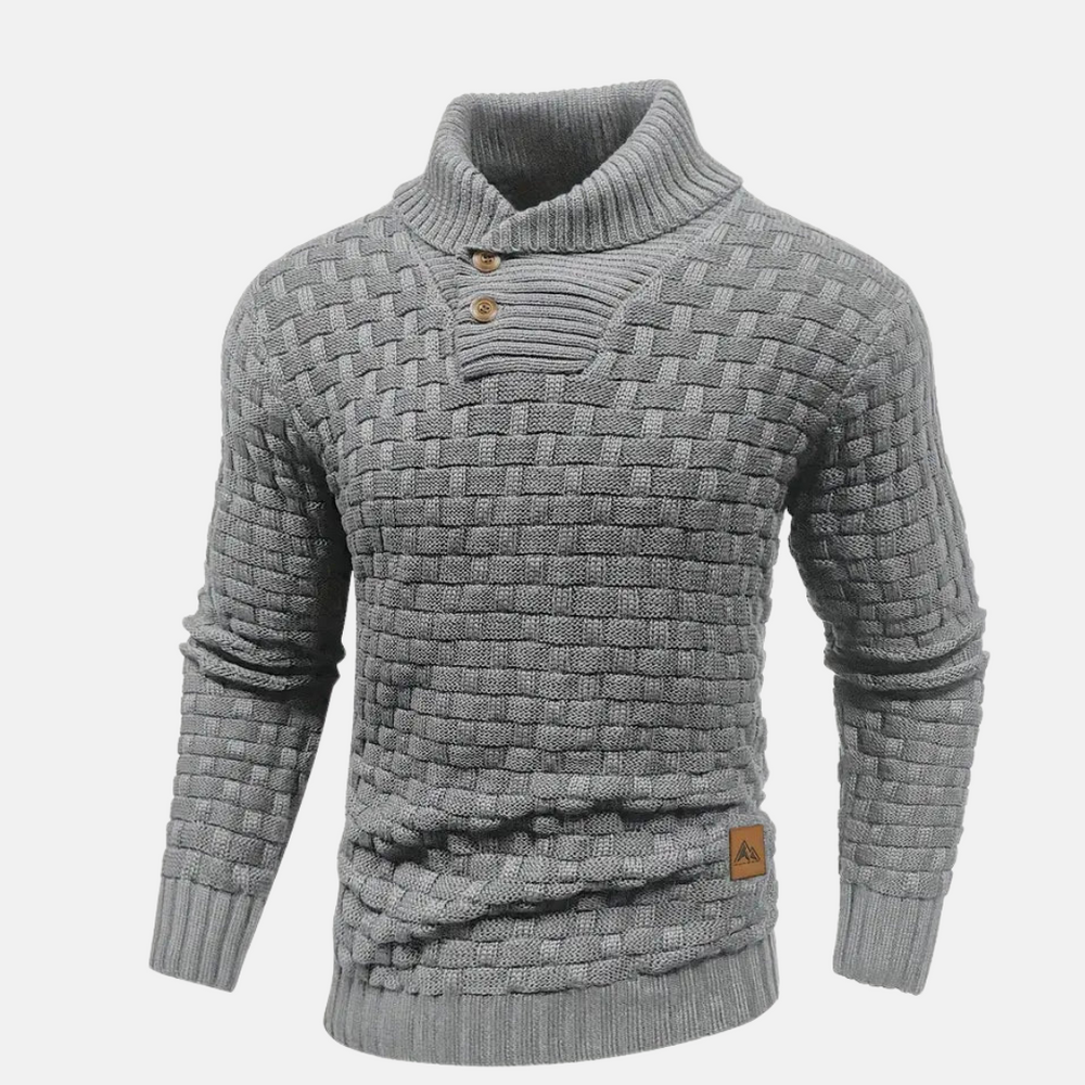 Jochum | Herre Casual Strik Sweater med Knapper - Freya Kobenhavn