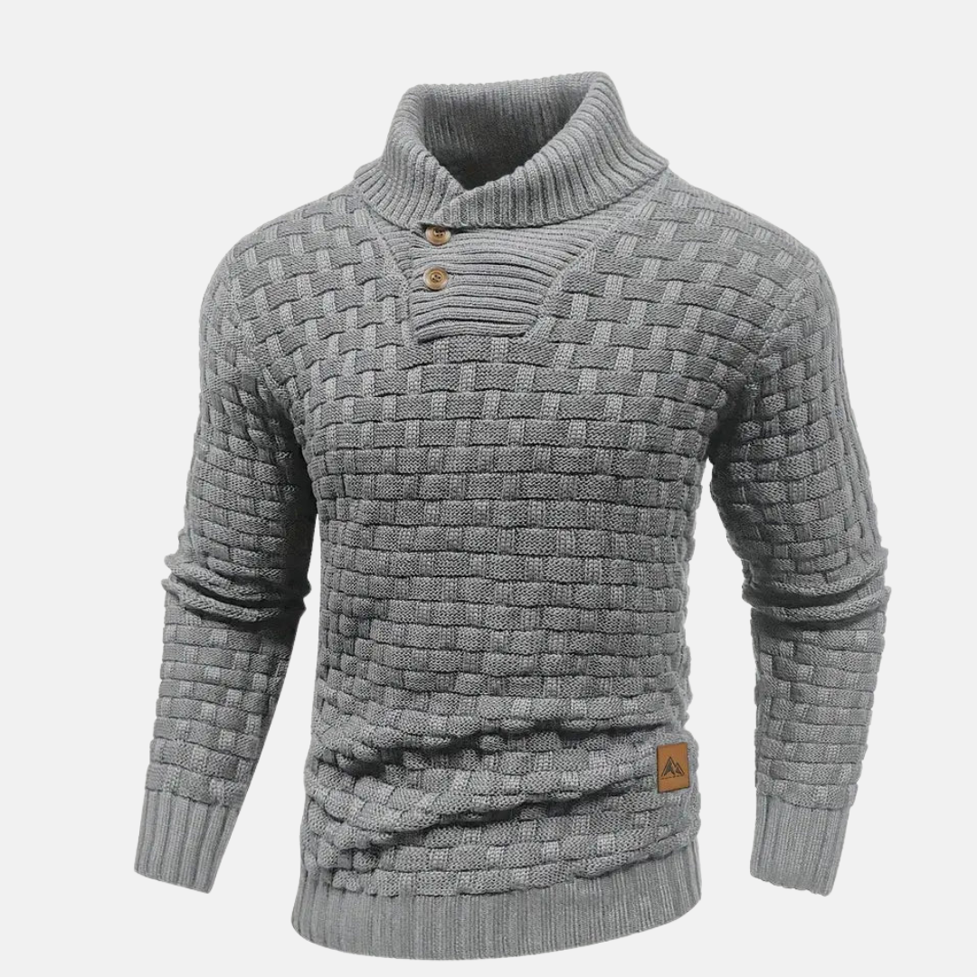 Jochum | Herre Casual Strik Sweater med Knapper - Freya Kobenhavn