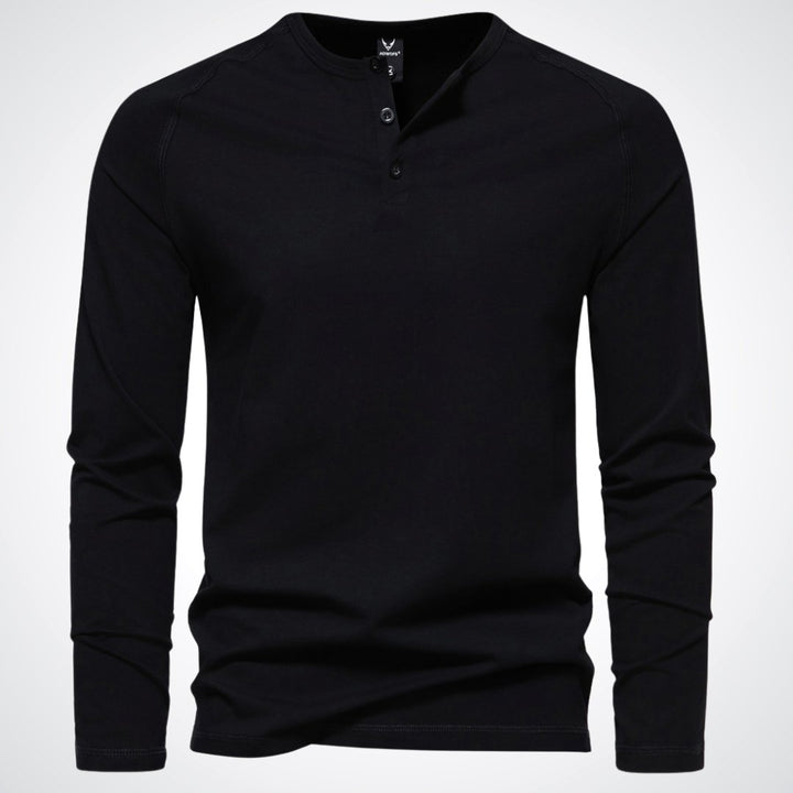 Joachim | Herre Casual Langærmet Henley Shirt - Freya Kobenhavn