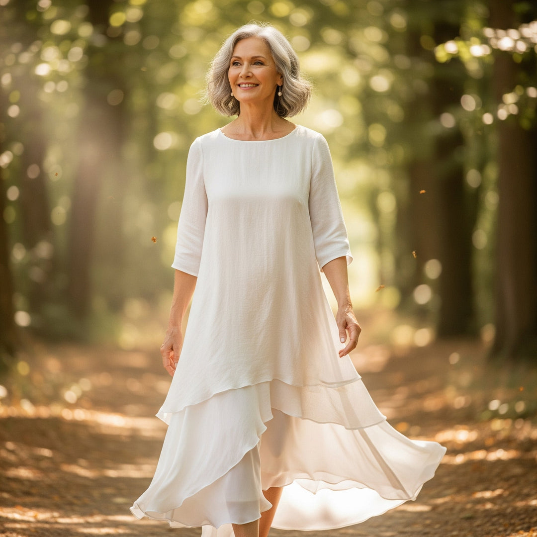 Evelina | Elegant Og Komfortabel Lag-På-Lag Kjole - Freya Kobenhavn