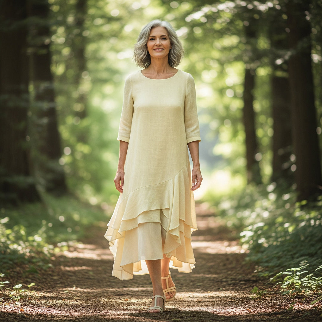 Evelina | Elegant Og Komfortabel Lag-På-Lag Kjole - Freya Kobenhavn