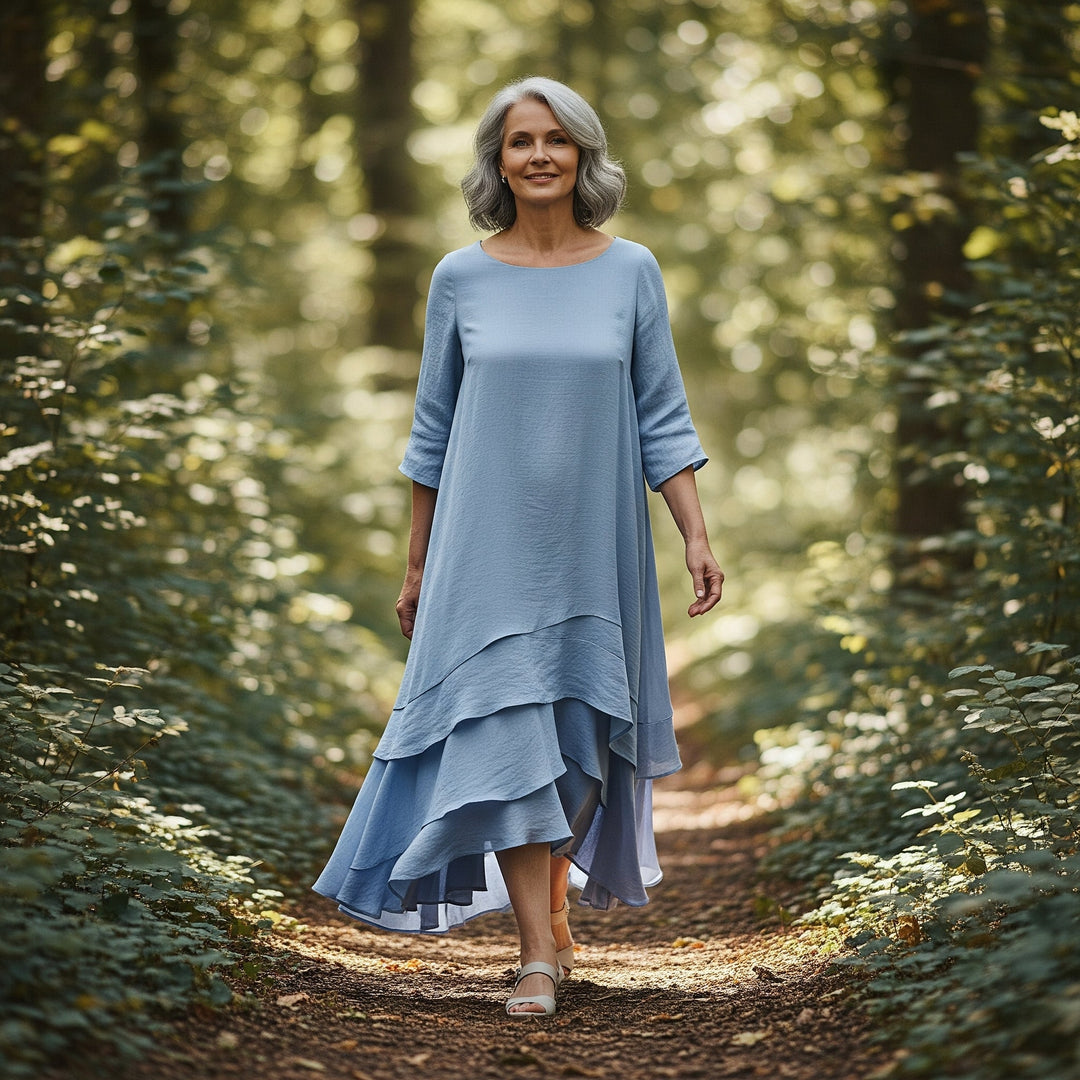 Evelina | Elegant Og Komfortabel Lag-På-Lag Kjole - Freya Kobenhavn