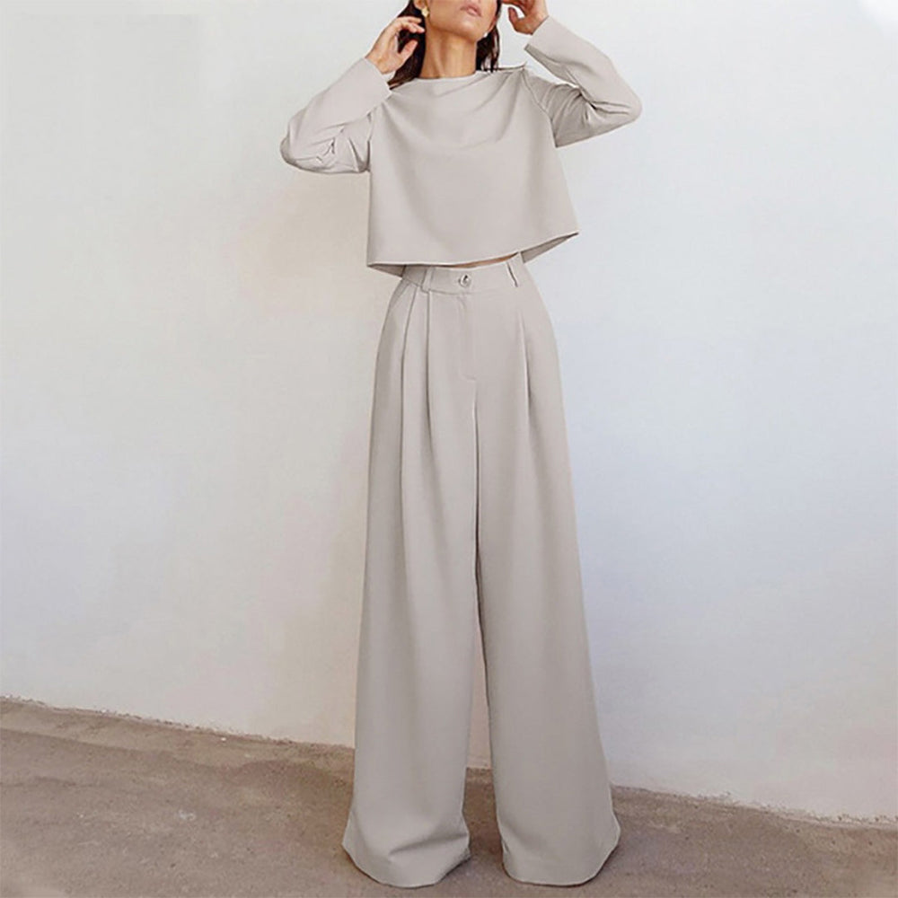 Isolde | Dame Sort Crop Top Og Bukser Sæt - Freya Kobenhavn