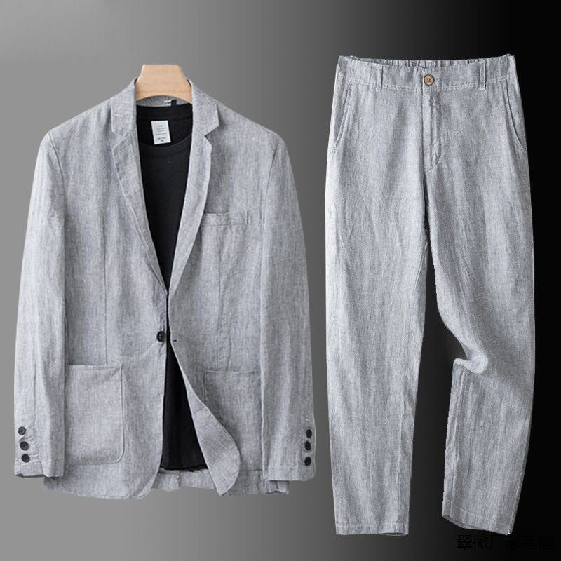 Dennis | Stilfuldt Linned Blazer- og Buksetæt - Freya Kobenhavn