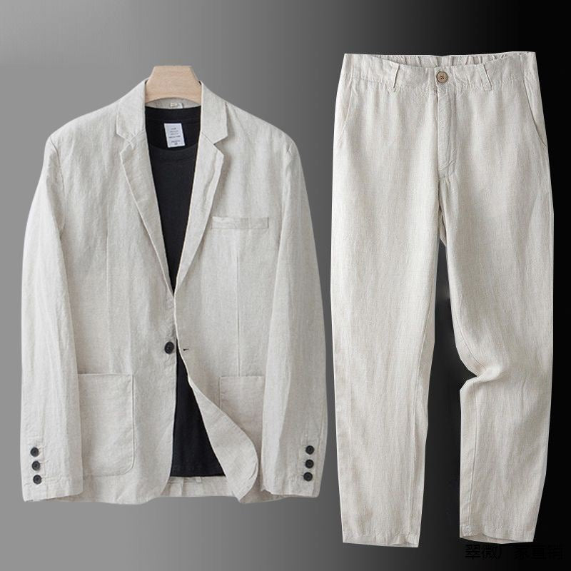 Dennis | Stilfuldt Linned Blazer- og Buksetæt - Freya Kobenhavn