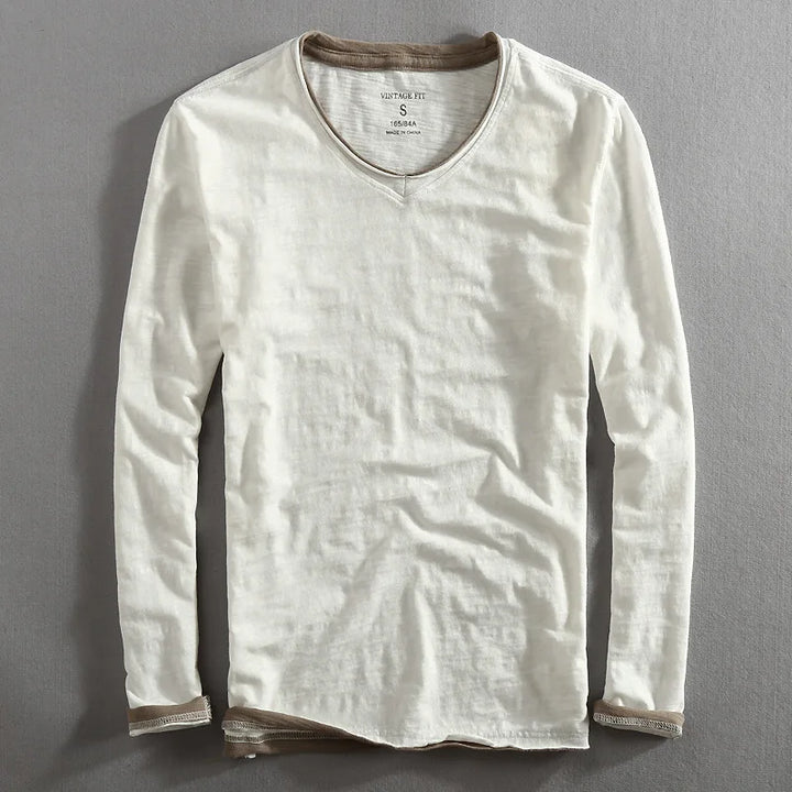 Felix | Herre V-hals Langærmet T-shirt - Freya Kobenhavn