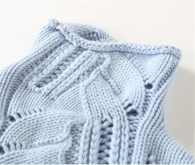 Helena™ | Hyggelig Rullekrave Sweater i Blød Blå - Freya Kobenhavn