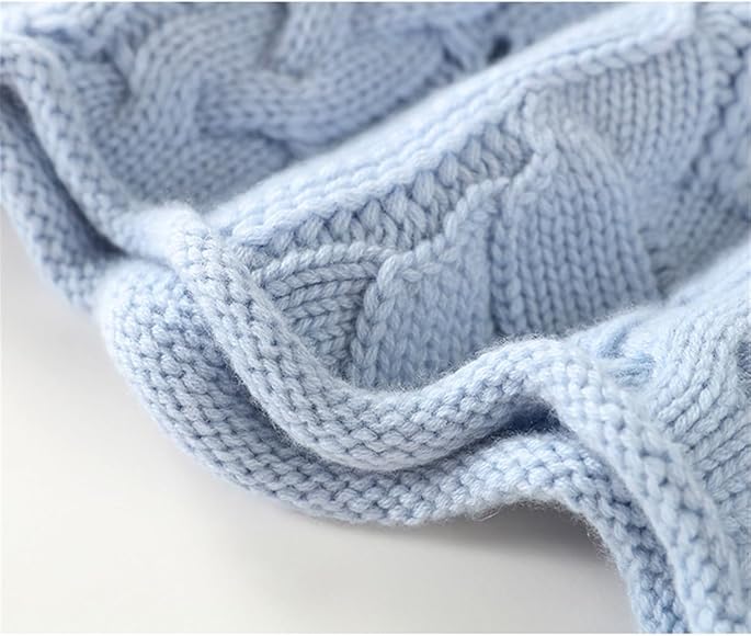 Helena™ | Hyggelig Rullekrave Sweater i Blød Blå - Freya Kobenhavn
