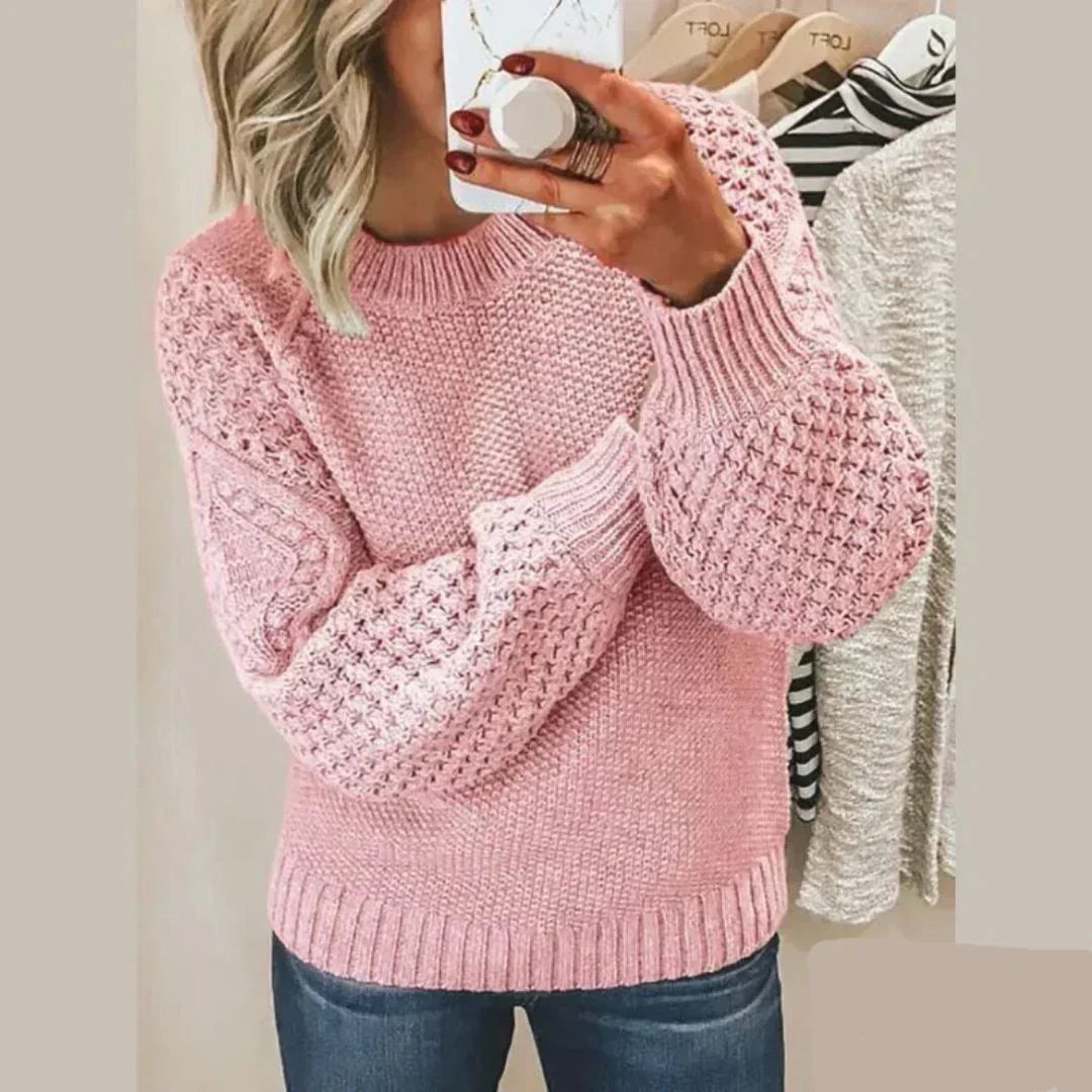 Kayla™ | Stilfuld Tekstureret Strik-Sweater - Freya Kobenhavn
