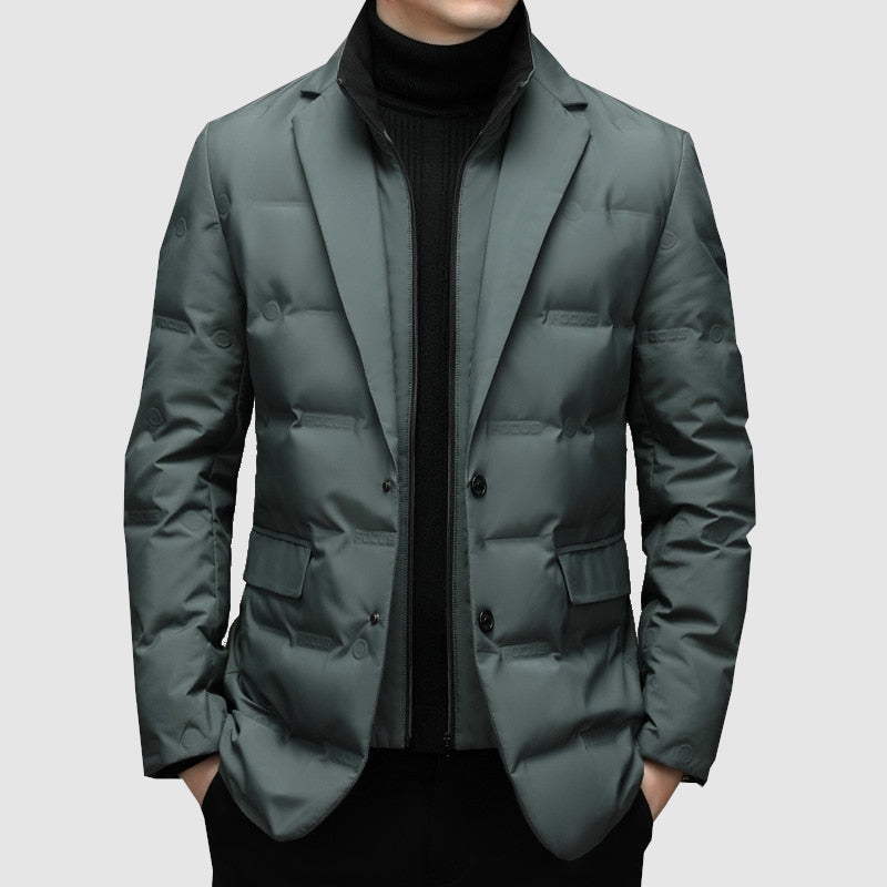 Magnus | Herre Dynejakke-Blazer Med Knaplukning - Freya Kobenhavn