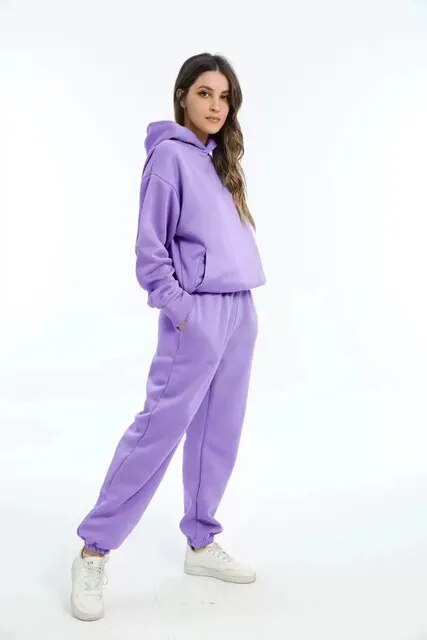 Jasmin | Dame Komfortabelt Hoodie Sæt Med Bukser - Freya Kobenhavn
