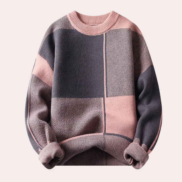 Valdemar | Herresweater med Komfortabel Pasform og Markant Mønster - Freya Kobenhavn