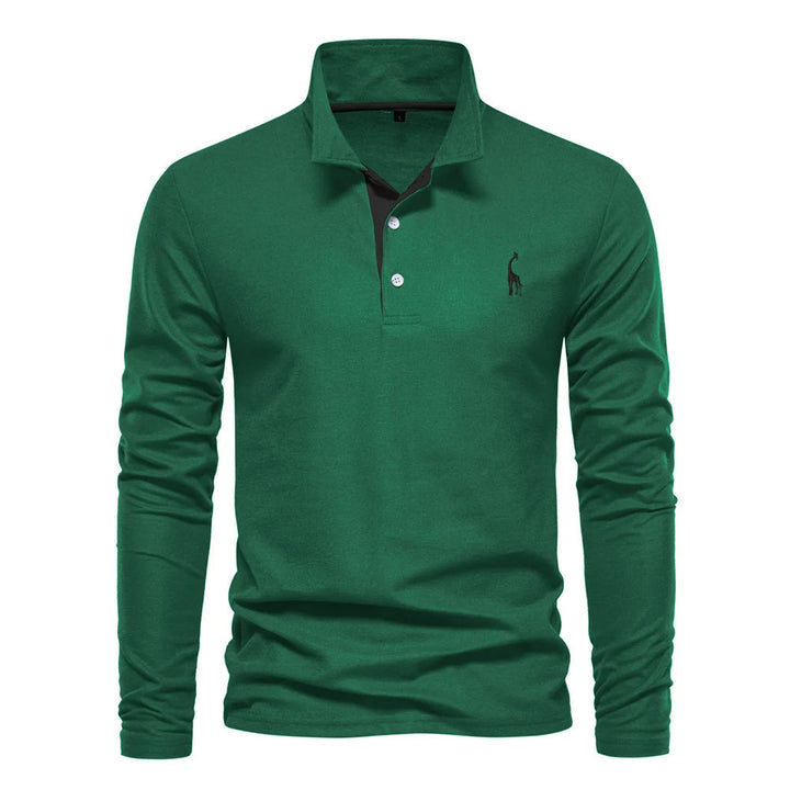 Birk | Langærmet Poloshirt til Herrer med Knapper - Freya Kobenhavn