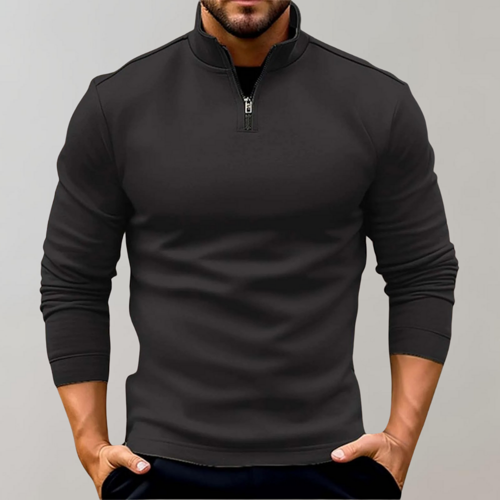 Sigurd | Casual og Stilfuld Kvart-Lynlås Pullover - Freya Kobenhavn