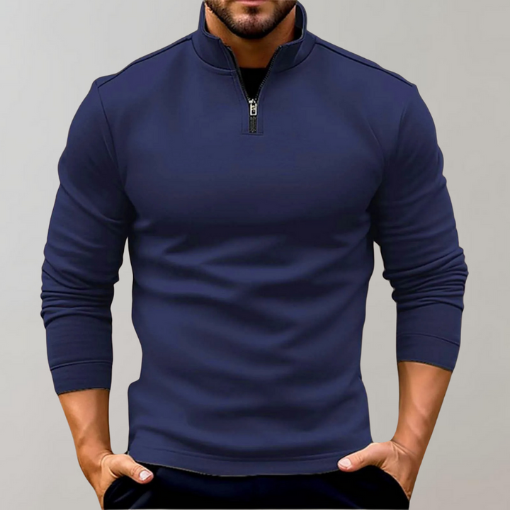 Sigurd | Casual og Stilfuld Kvart-Lynlås Pullover - Freya Kobenhavn