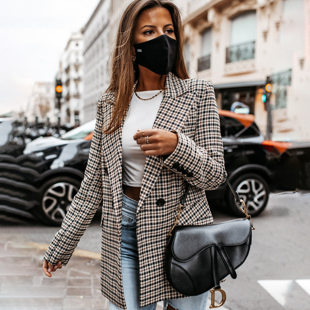 Ellinor | Stilfuld og afslappet ternet blazer - Freya Kobenhavn