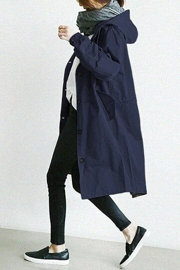 Agnes | Afslappet Hættetrenchcoat - Freya Kobenhavn