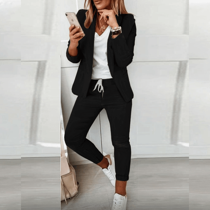 Lea | Dame Casual Blazer Sæt Med Bukser - Freya Kobenhavn