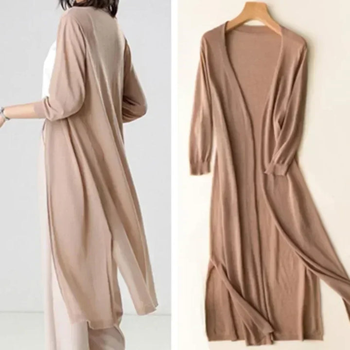 Josefine™ | Lang Åben-Front Cardigan - Freya Kobenhavn