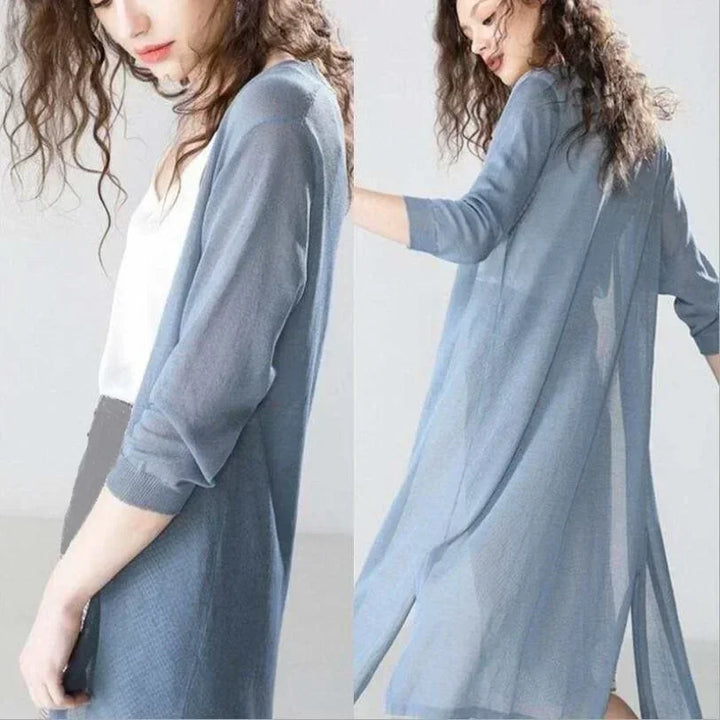 Josefine™ | Lang Åben-Front Cardigan - Freya Kobenhavn