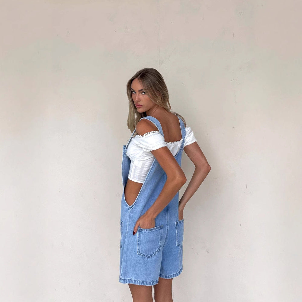 Josepha | Afslappet Playsuit med Knapper og Lommer - Freya Kobenhavn