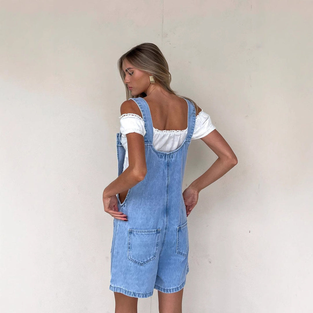 Josepha | Afslappet Playsuit med Knapper og Lommer - Freya Kobenhavn