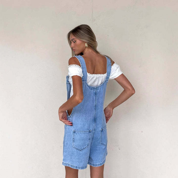 Josepha | Afslappet Playsuit med Knapper og Lommer - Freya Kobenhavn
