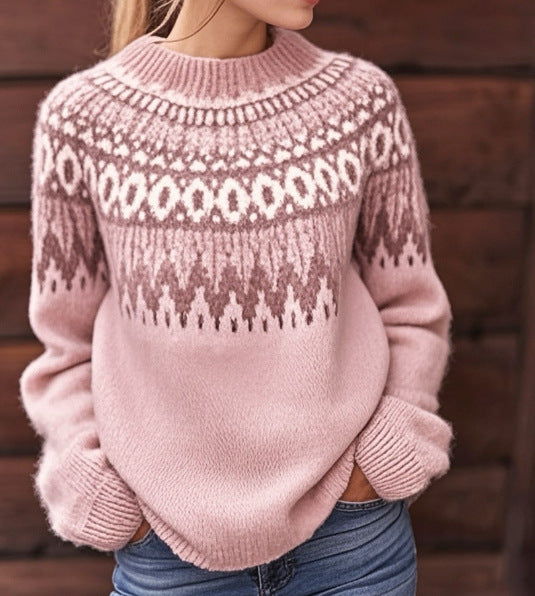 Laura™ | Hyggelig sweater med Fair Isle-mønster - Freya Kobenhavn