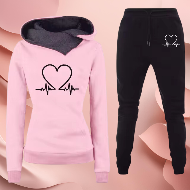 Clara | Stilfuldt Sæt med Hoodie og Joggingbukser - Freya Kobenhavn
