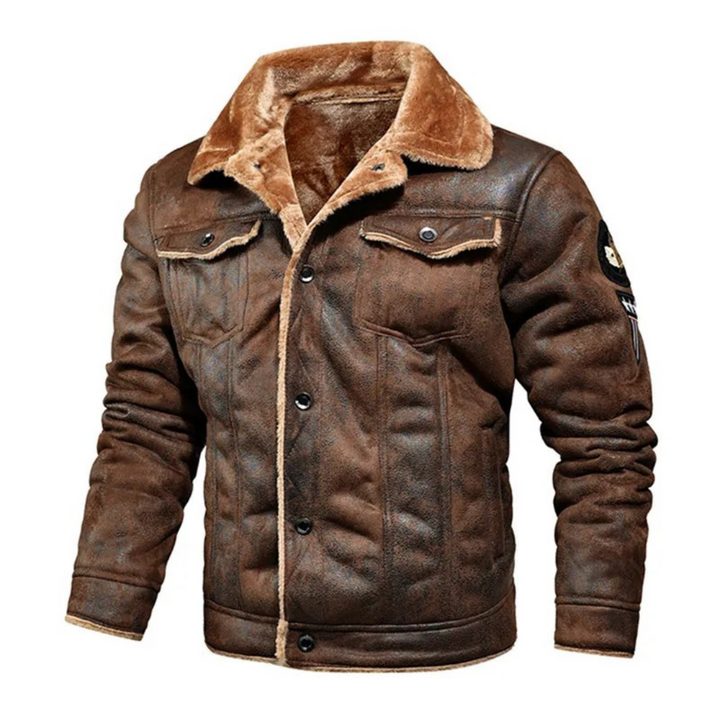 Aksel™ | Herre Aviatorjakke med Shearling-for - Freya Kobenhavn