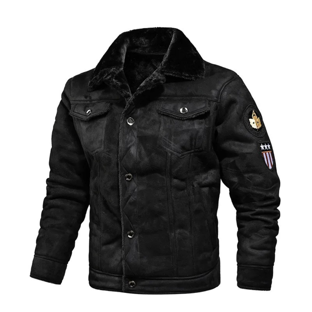 Aksel™ | Herre Aviatorjakke med Shearling-for - Freya Kobenhavn