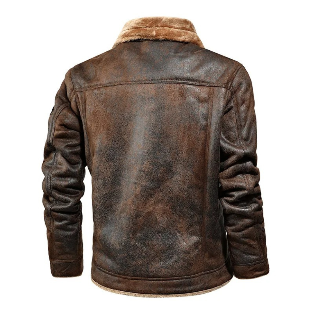 Aksel™ | Herre Aviatorjakke med Shearling-for - Freya Kobenhavn