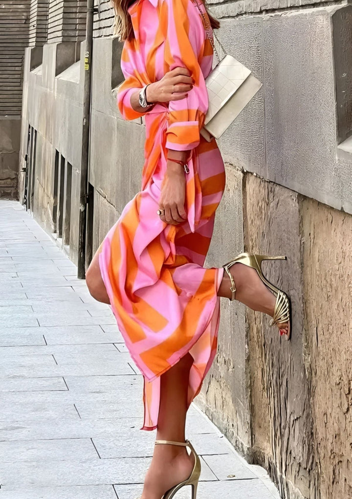 Amalia™ | Slå om-kjole med print - Freya Kobenhavn