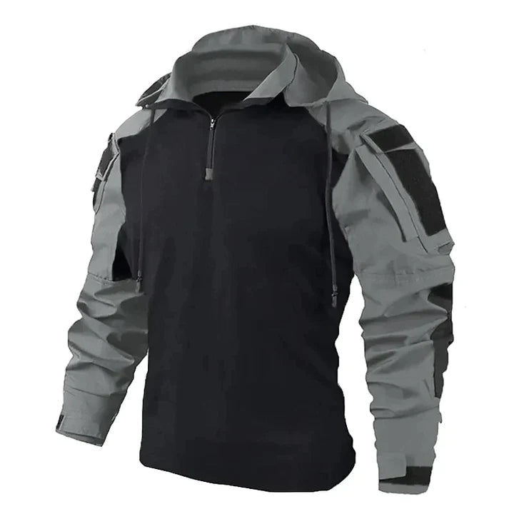 Frederik | Herre Zip-Hoodie med Skulderlommer - Freya Kobenhavn