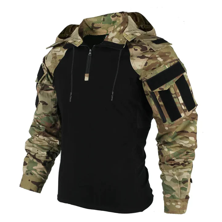 Frederik | Herre Zip-Hoodie med Skulderlommer - Freya Kobenhavn