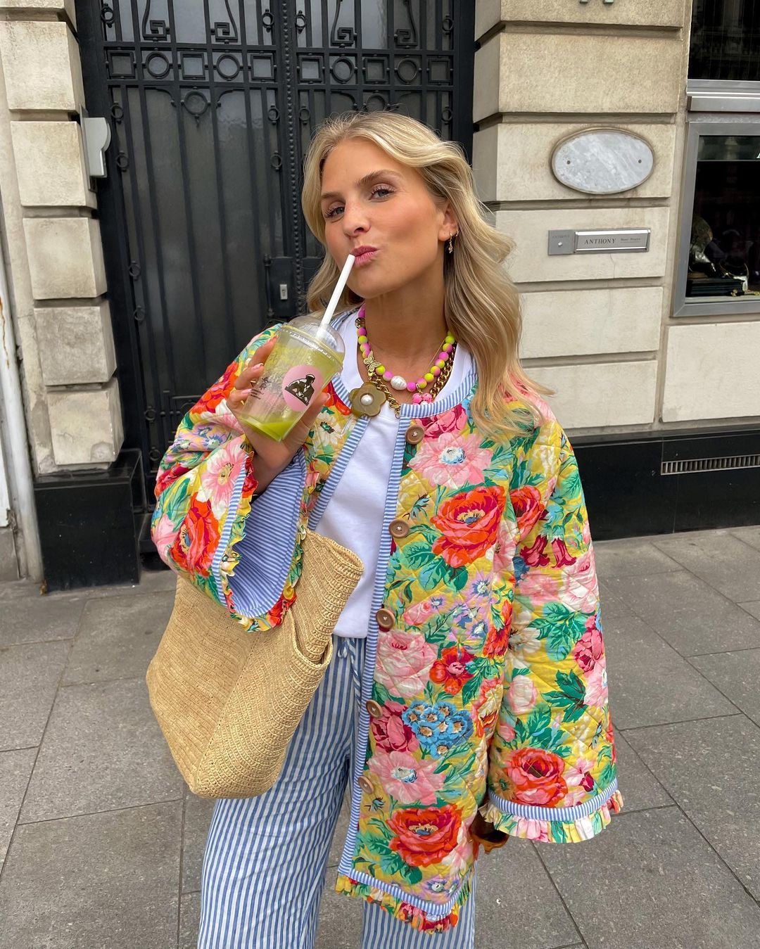 Kamilla | Stilfuld Blomstret Parkajakke - Freya Kobenhavn