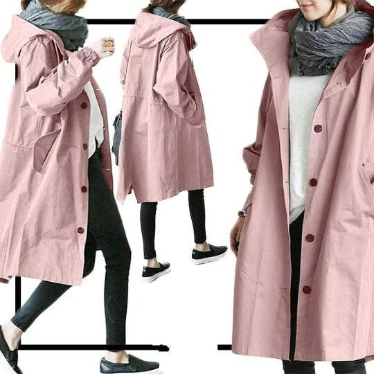 Agnes | Afslappet Hættetrenchcoat - Freya Kobenhavn