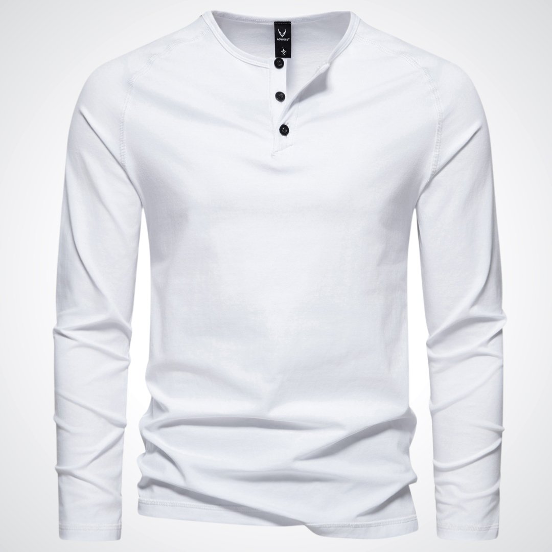 Joachim | Herre Casual Langærmet Henley Shirt - Freya Kobenhavn