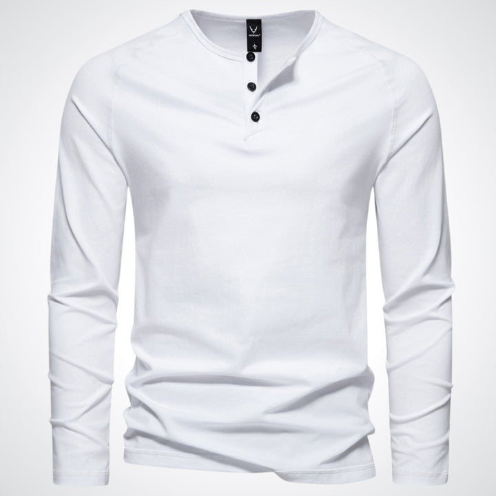 Joachim | Herre Casual Langærmet Henley Shirt - Freya Kobenhavn