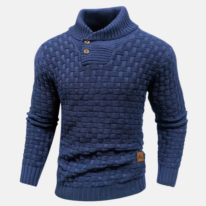 Jochum | Herre Casual Strik Sweater med Knapper - Freya Kobenhavn