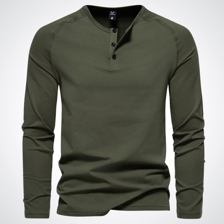 Joachim | Herre Casual Langærmet Henley Shirt - Freya Kobenhavn