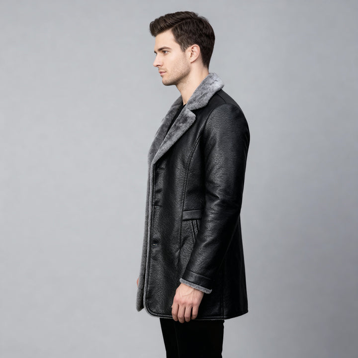 Ingolf | Herres vinterlæderjakke med varm pelsforing - Freya Kobenhavn