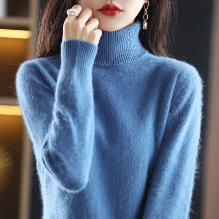 Grethe™ | Stilfuld Rullekrave Sweater - Freya Kobenhavn