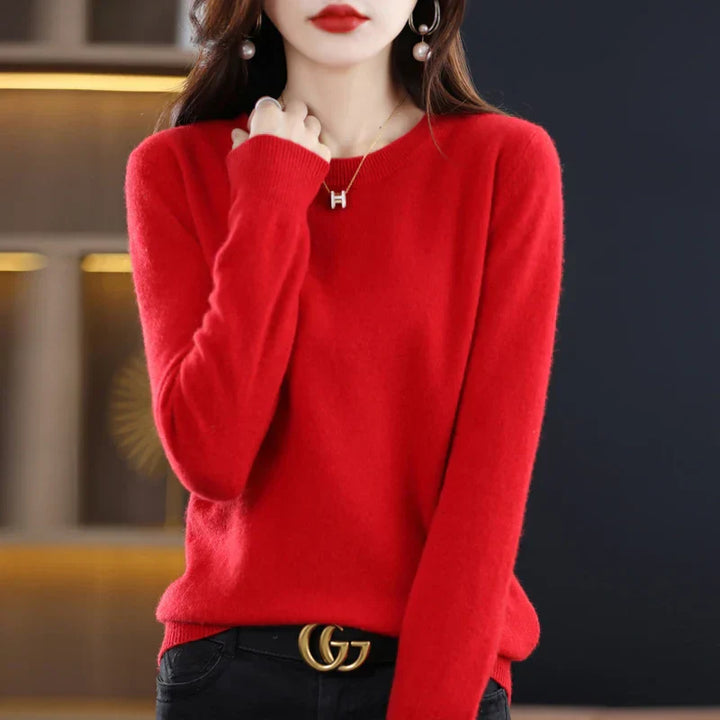 Gitte™ | Stilfuld Blød Lyserød Sweater - Freya Kobenhavn