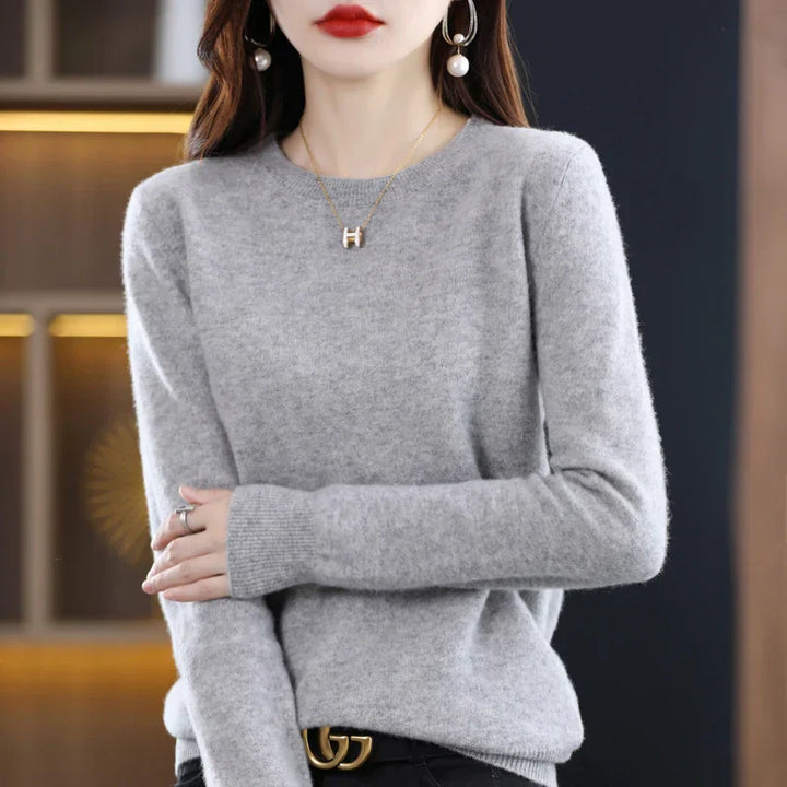 Gitte™ | Stilfuld Blød Lyserød Sweater - Freya Kobenhavn