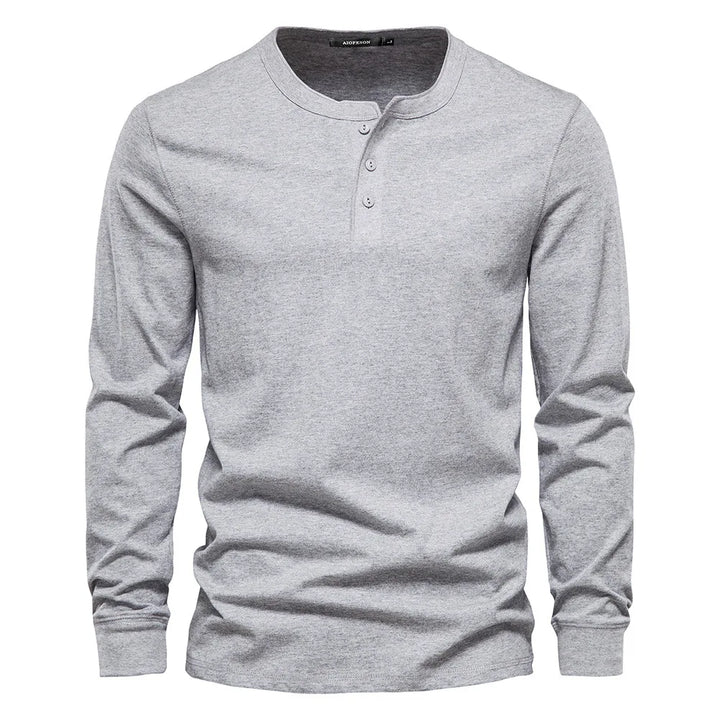 Lorenz | Stilfuld Og Behagelig Langærmet Henley-Shirt - Freya Kobenhavn